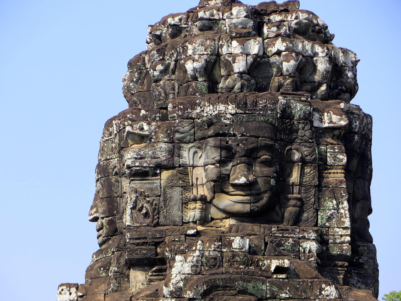 Bayon temple smiling face Cambodia